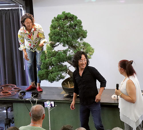 Shinji Suzuki bei einer Demo auf dem Crespi Cup